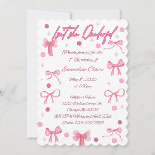 ¿No es ella una maravillosa invitación de primer c