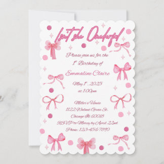¿No es ella una maravillosa invitación de primer c