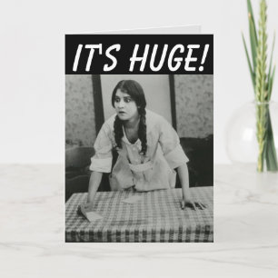 ¡NO ES ENORME! TARJETA DE REUNIÓN DEL CUMPLEAÑOS D