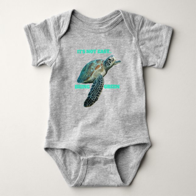 NO ES FÁCIL SER Camiseta VERDE. (Anverso)