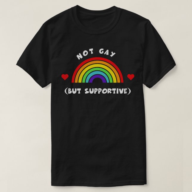 No es gay sino camiseta de apoyo Orgullo LGBT LGBT (Diseño del anverso)