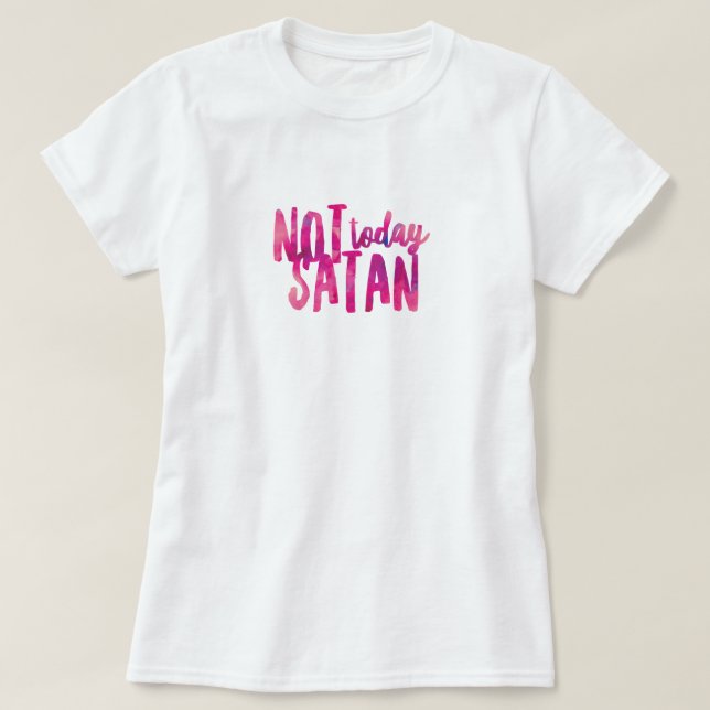 No es hoy la camiseta de Satán (Diseño del anverso)