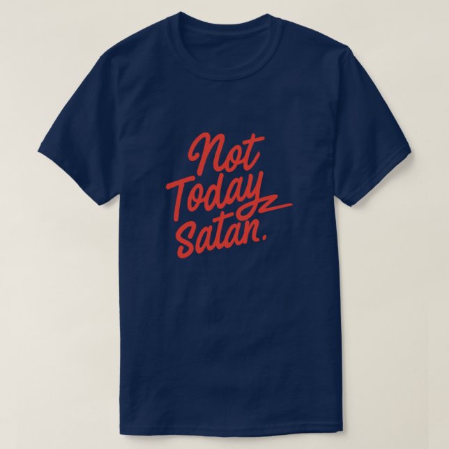 No es hoy la camiseta de Satán (Diseño del anverso)