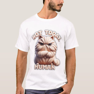 No es hoy la graciosa y gruñona camiseta de gato