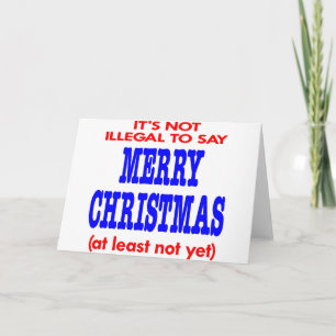 No es ilegal decir Felices Navidad
