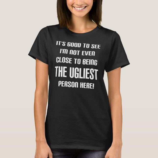 No es la camiseta divertida más fea (Anverso)