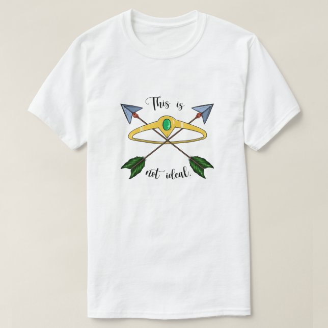 No es la camiseta ideal - Blanco (Diseño del anverso)