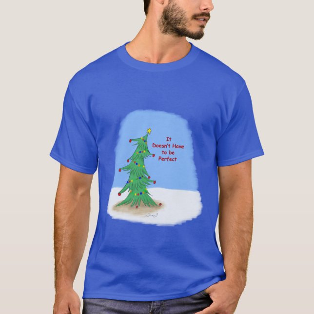 No es la camiseta perfecta del árbol de Navidad (Anverso)