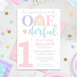 ¿No es maravillosa la invitación de primer cumplea