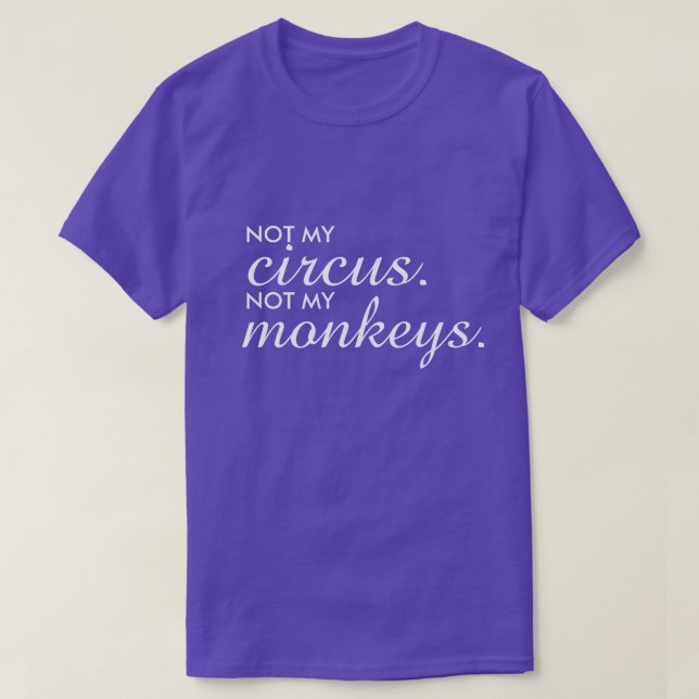 No es mi Circo, no es mi camiseta de los monos (Diseño del anverso)