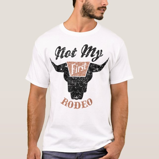No es mi primera camiseta de rodeo, chica de vaca (Anverso)