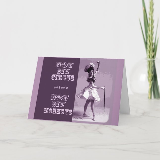 No es mi tarjeta de felicitación de circo (Anverso)