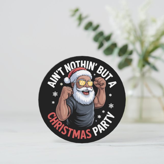 No es nada más que una fiesta de Navidad Santa afr (Anverso de pie)