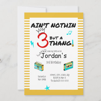 No es nada más que una invitación de 3 Thang