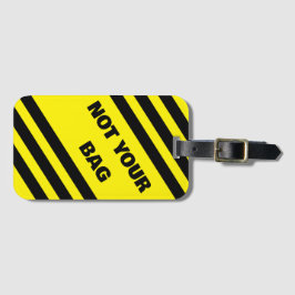 No es tu etiqueta de equipaje de bolsa