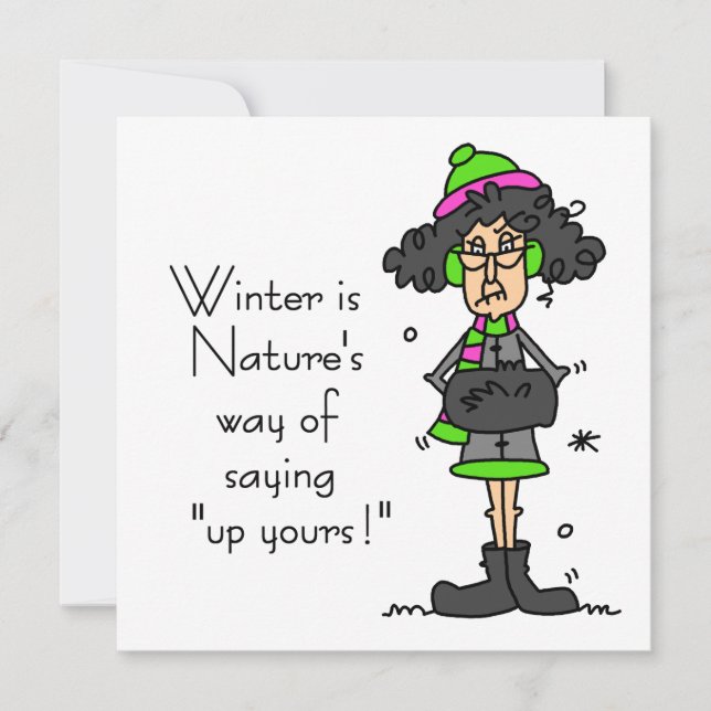 No es un fanático del invierno (Anverso)