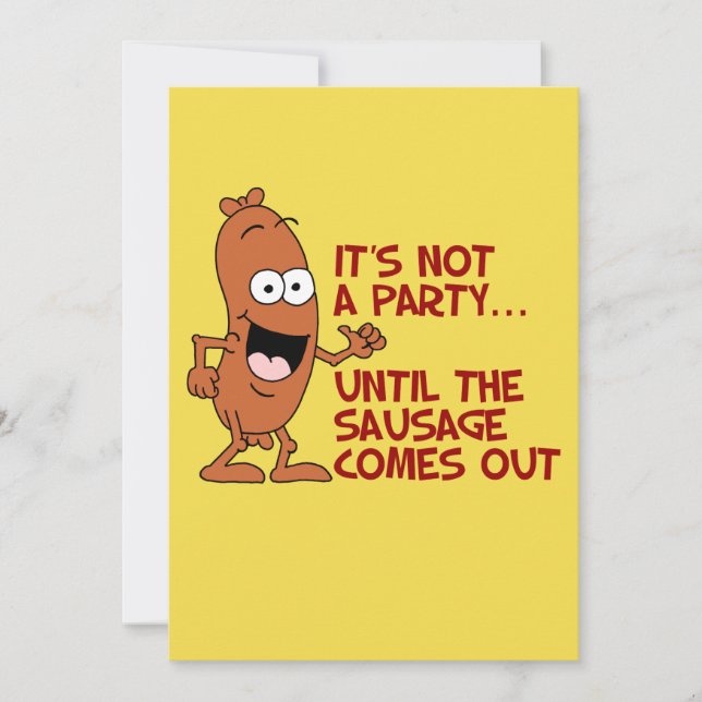 No es un fiesta hasta la invitación divertida de (Anverso)