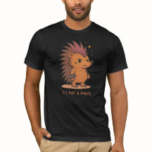 No es una camiseta tierna de la fase de hedgehog e