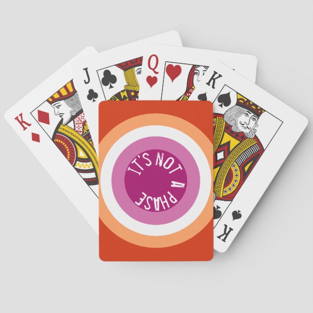 No es una fase. lesbiana - jugar a las cartas (Reverso)