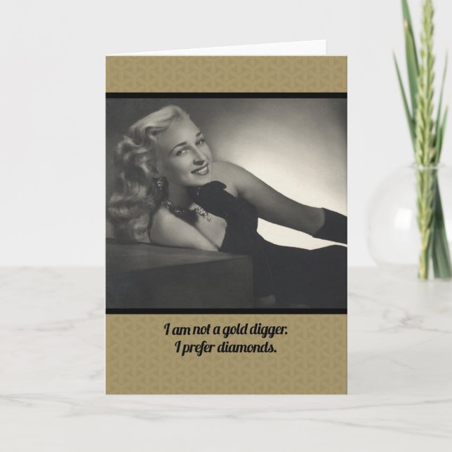 No es una tarjeta de nota divertida para el mundo  (Anverso)