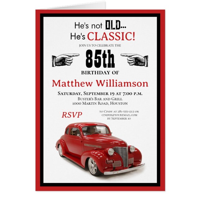 No es viejo, Clásico de la Copa Roja 85º cumpleaño (Frente)