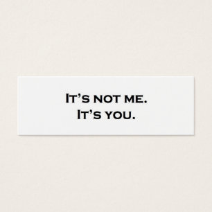 No es yo. Es usted