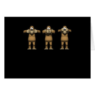 No escuchar monos malvados