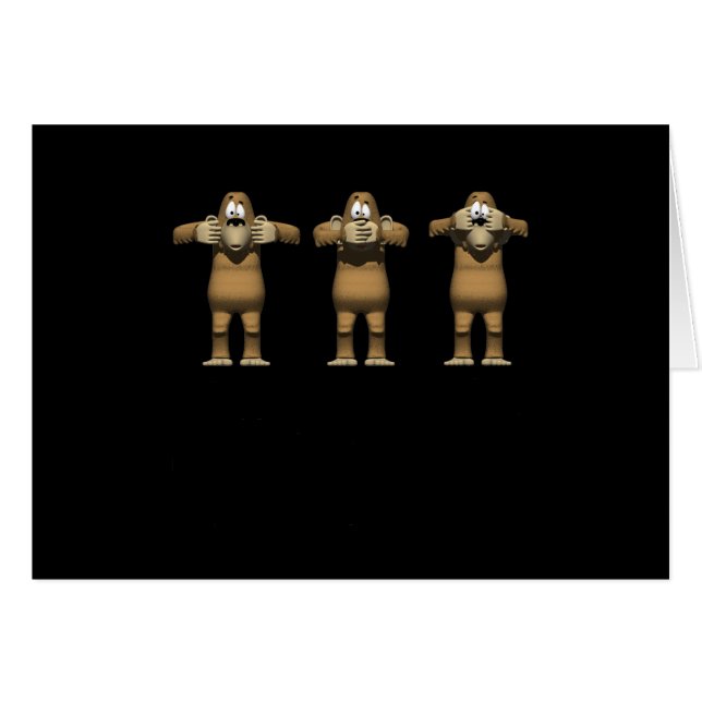 No escuchar monos malvados (Anverso (Horizontal))