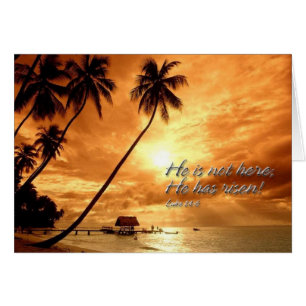 No está aquí, ha levantado la tarjeta Luke 24 6 B