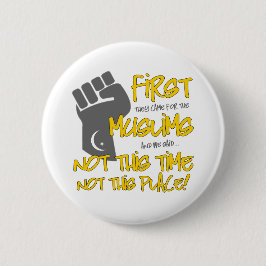 No este botón redondo del lugar