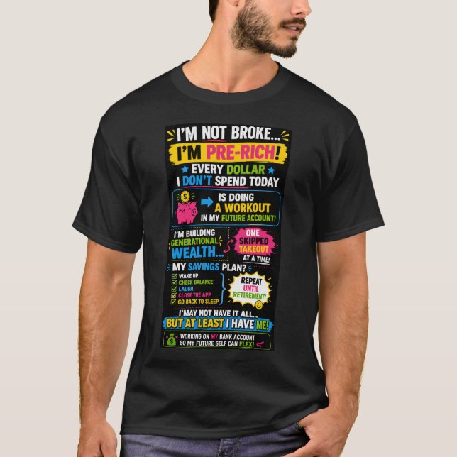 No estoy arruinado camiseta  (Anverso)
