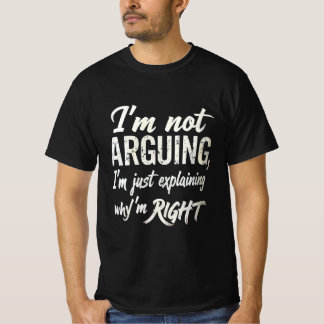 "No Estoy Discutiendo – Camiseta Retro Sarcástica