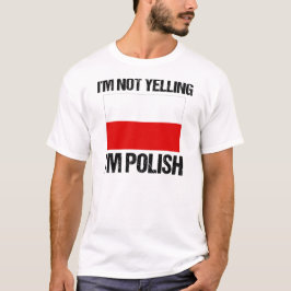 No estoy gritando si soy la bandera polaca de Polo