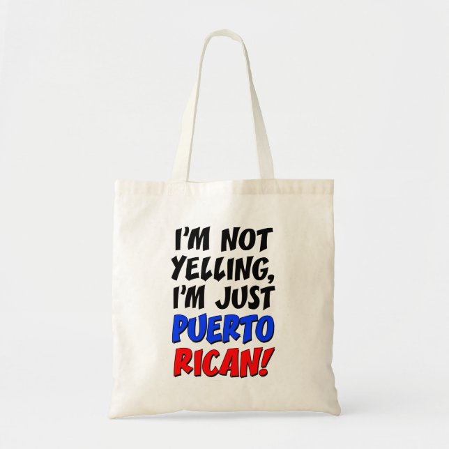 No estoy gritando solo soy la bolsa de tote puerto (Frente)