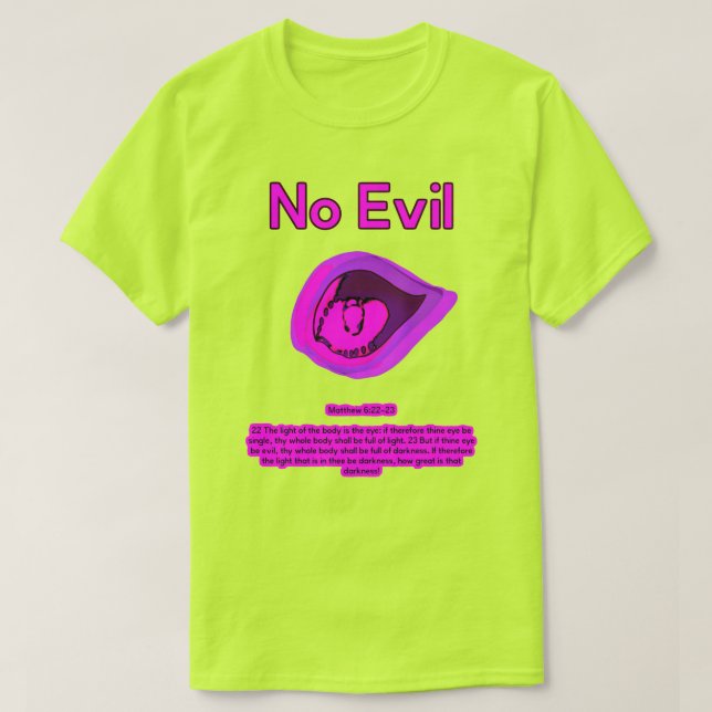No Evil - Purple Passion - Camiseta (Diseño del anverso)