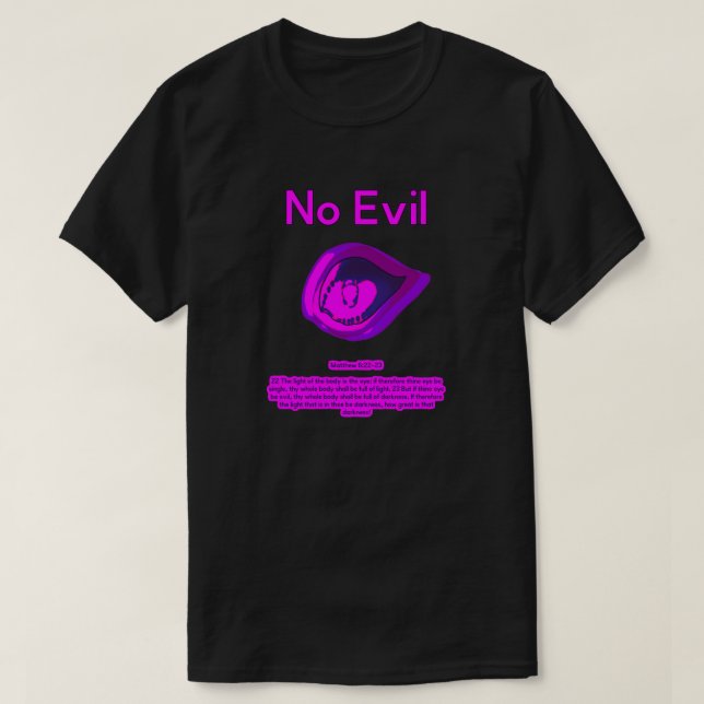 No Evil - Purple Passion -  Camiseta (Diseño del anverso)