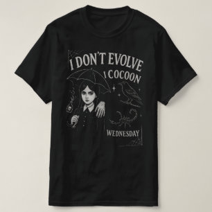No Evoluciono Me Encoco Camiseta Gráfica Gótica