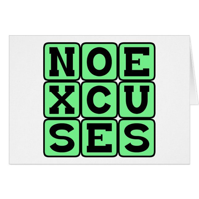 No Excusas, Meme de Internet (Anverso (Horizontal))