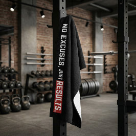 No Excuses Gym Towel Motivation Workout