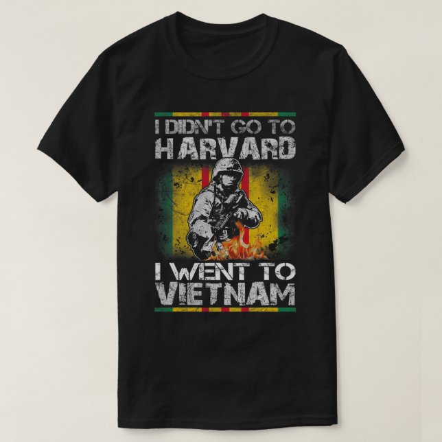 No fui a Harvard, fui a la camiseta de Vietnam (Diseño del anverso)