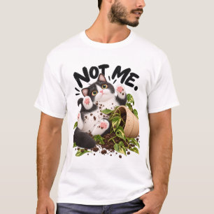 ¡No fui yo! Camiseta divertida de gato esmoquin