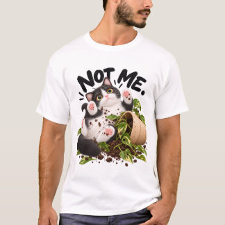 ¡No fui yo! Camiseta divertida de gato esmoquin
