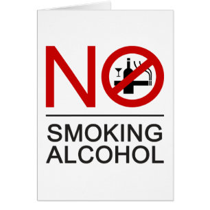 NO fumar alcohol ⚠ Rótulo tailandés ⚠