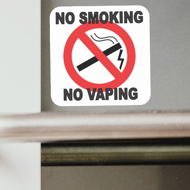 No fumar No Vaping pegatina de signos (Subido por el creador)