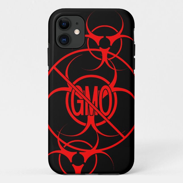 No GMO iPhone Estuche Biohazard GMO iPhone 5 Funda (Reverso)