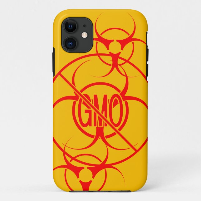 No GMO iPhone Estuche Biohazard GMO iPhone 5 Funda (Reverso)