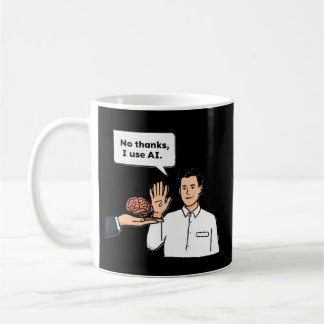 No Gracias Uso IA Taza De Café Divertida De Tecnol