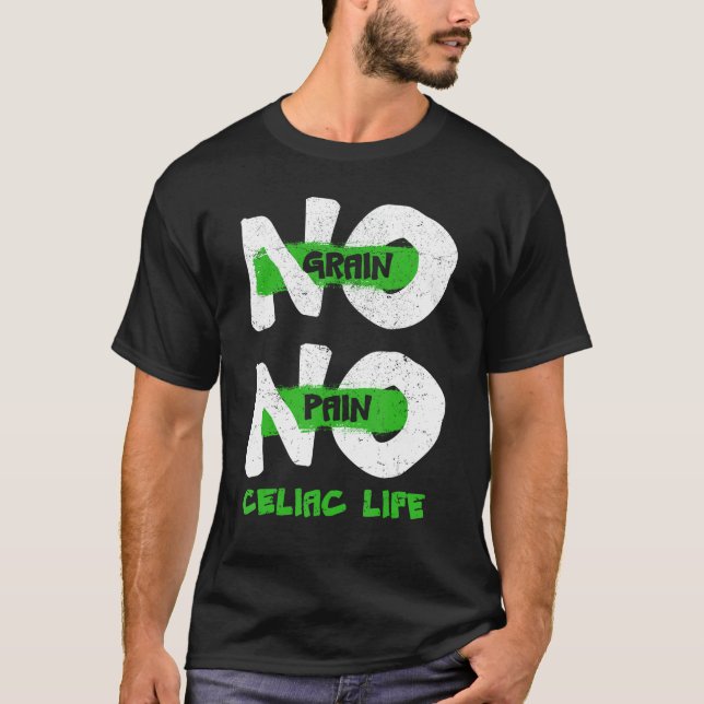 No Grano No Dolor Camisa Enfermedad Celiaca Autoin (Anverso)
