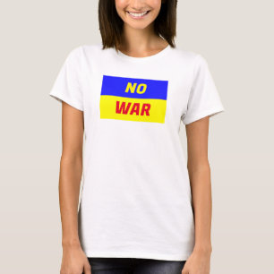 NO GUERRA Camiseta básica de las mujeres