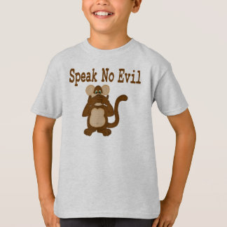 No hablar ninguna camiseta malvada